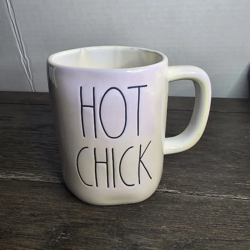 NWT Rae Dunn Artisan Hot Chick Iridescent Mug Easter Farmhouse 2021 Magenta